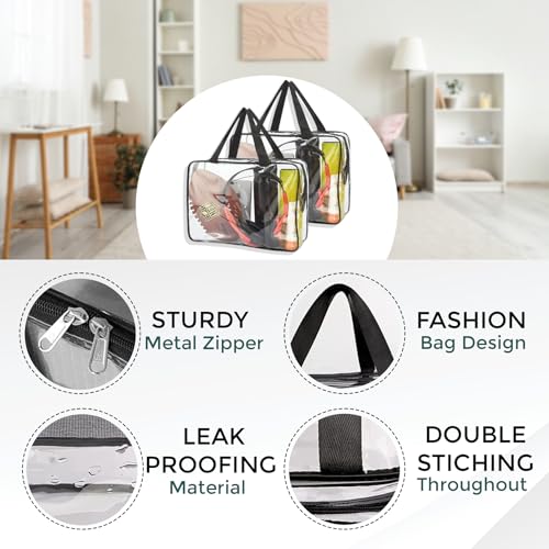 COMFORT WEAVE Clear Transparent Storage Bags for Clothes Blanket & Comforters - Pack of 4 - Image 2