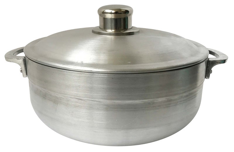 Wee's Beyond Heavy Gauge Caldero Dutch Oven with Aluminum Lid, 4.8 quart, Silver - Image 1