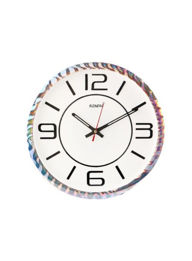 SONERA Decorative Wall Clock with Elegant Design and Distinctive Silver Frame – 0141 - Image 1