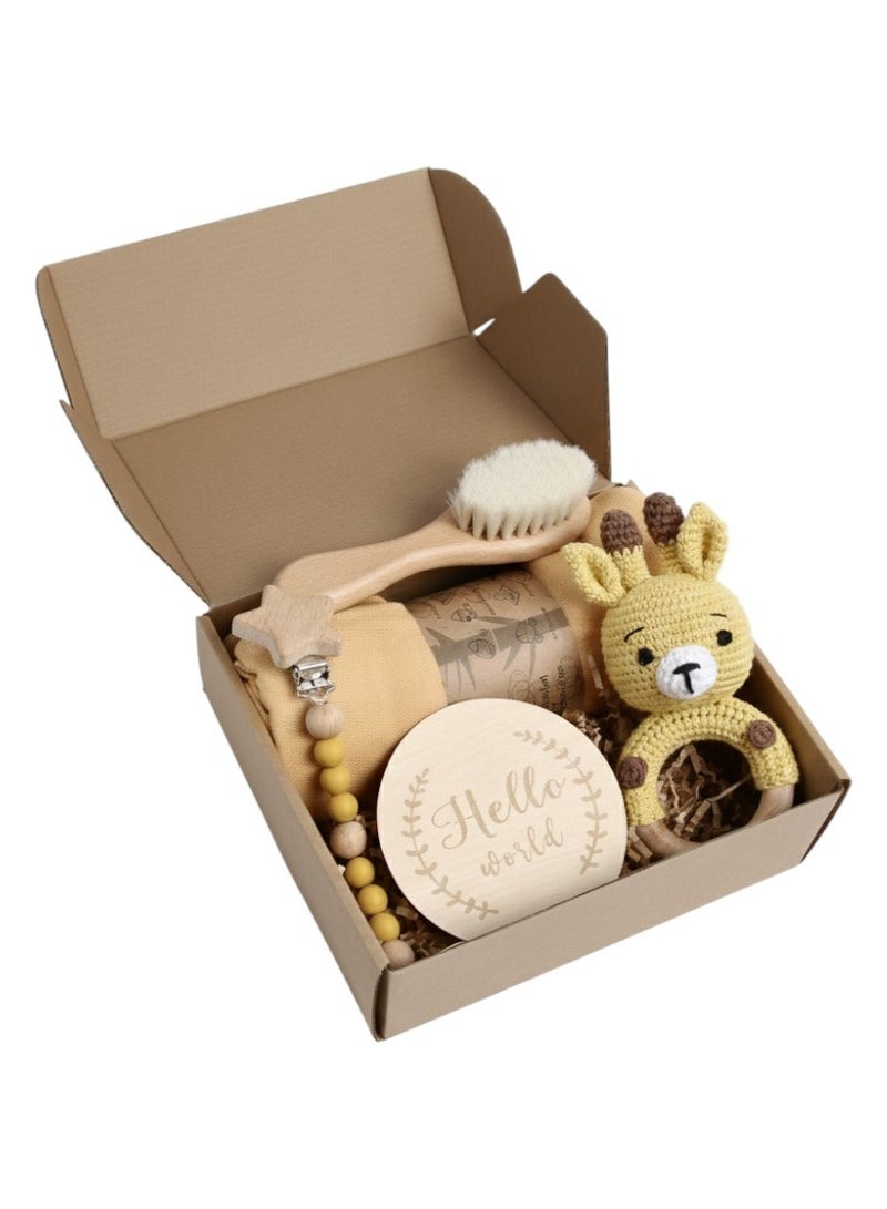 Bambimici – Multi-Purpose Baby Gift Box - Girrafe Set O - Image 1