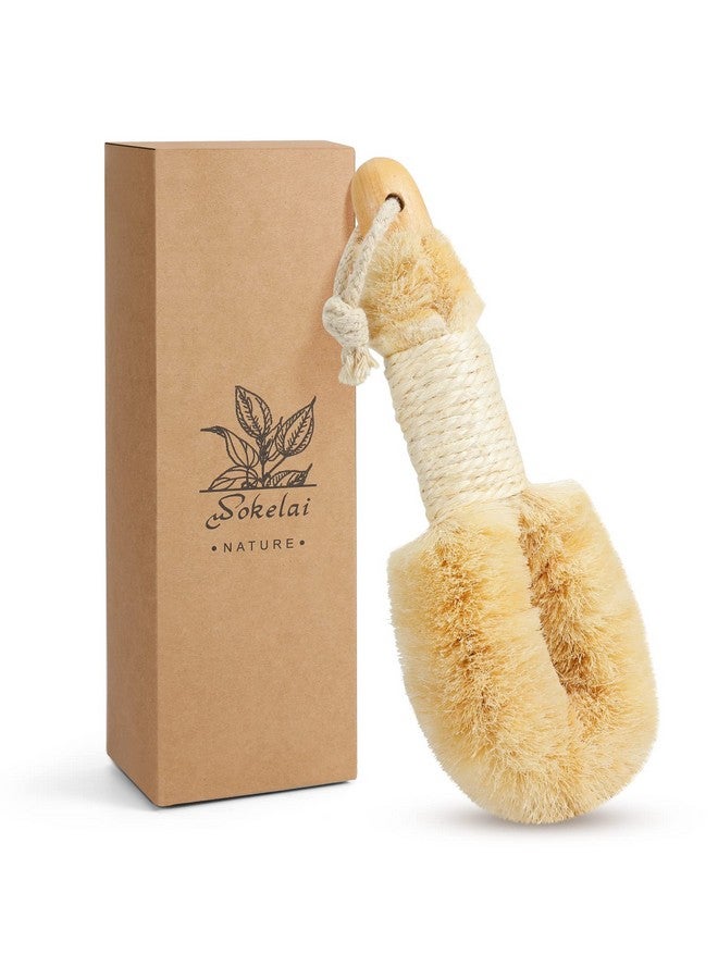 wokelai Dry Brushing Body Brush For Skinexfoliating Body Scrubber Brushes Natural Sisal Bristle For Lymphatic Drainage Cellulite Body Exfoliator For Bath Shower To Improve Circulation Stop Ingrown Hairs - Image 1