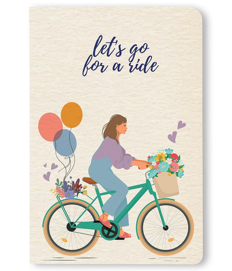 BOUND N FOUND 90 GSM A5 Journal: 160 Pages | Ruled | (Let's Go For A Ride) - Image 1