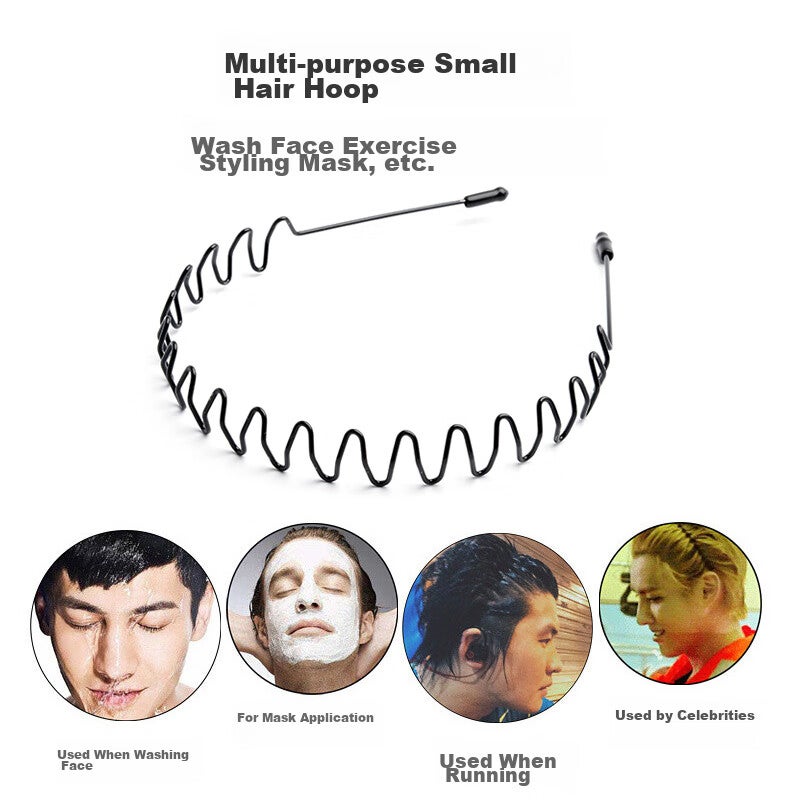JD Jing Zao Meifuyu Invisible Men's Headband, 4 Pieces, Face-Washing Hair Bun, Anti-Slip Hair Clip, Short Hair And Flyaway Hair Styler MF8810 - Image 3