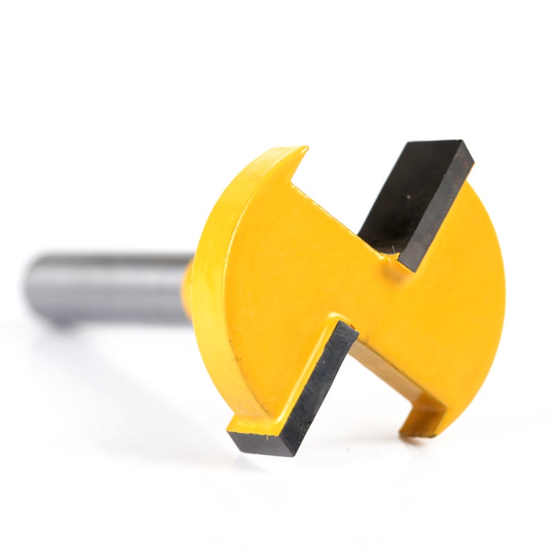 Cemented Carbide T-Slot Router Bit 27mm Diameter 53mm Length 6.35mm Shank - High Hardness Straight Edge Slotting Cutter with Heat Resistant Coating for Electric Trimmers and Woodworking Engraving Mach - Image 4