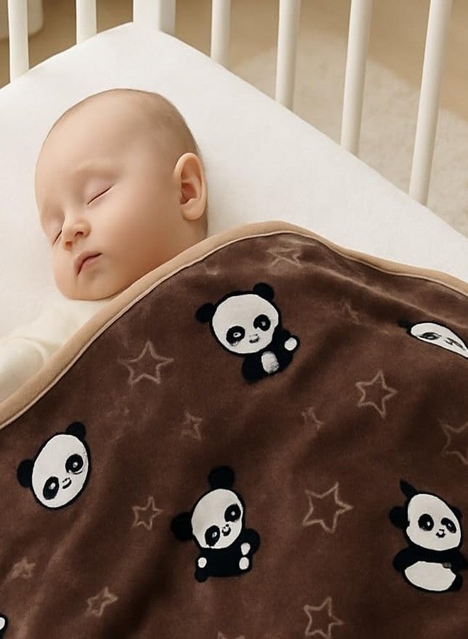 PWI Supersoft Baby Blanket Wrapper for Newborn | 30x40 inches | Lightweight AC Blanket for 0-2 Years | Ultra Soft & Skin-Friendly | Pack of 1-D Brown - Image 5