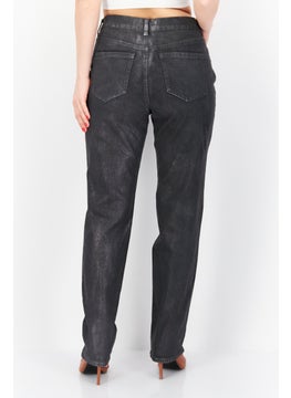 Gloria Vanderbilt Women Regular Fit Metallic Skinny Pants, Black  - Image 4
