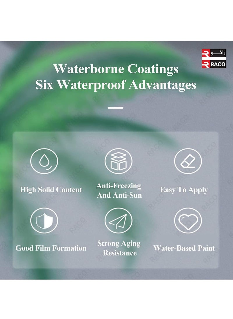 RACO - Dr.Fixit Uniproof 4000|White Liquid Waterproof Sealant for Roof | Outdoor Water-Based Waterproof Coating. - Image 1