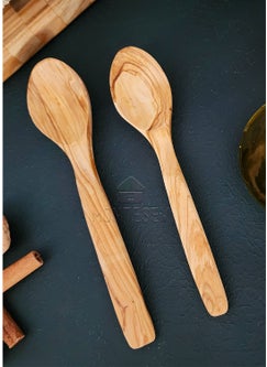 Montesev Olive Wood Wooden Spoon Set 2 Pieces  - Image 2