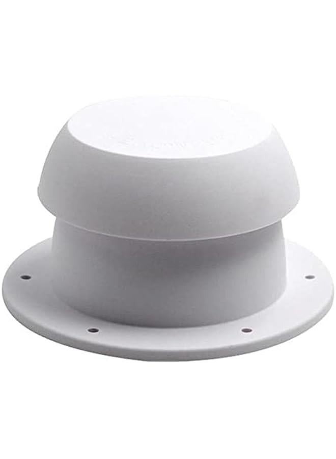 RV Air Outlet Vent Cap RV Roof Vent Cap Mushroom Head Round Exhaust Vents Ventilation Fan for Camping Trailers and RVs (White)  - Image 1