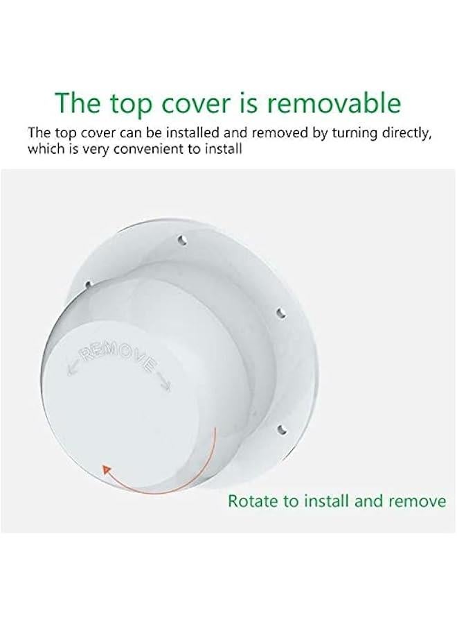 RV Air Outlet Vent Cap RV Roof Vent Cap Mushroom Head Round Exhaust Vents Ventilation Fan for Camping Trailers and RVs (White)  - Image 4
