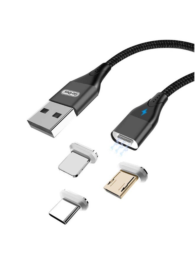 GO-DES Go Des GD-UC501 3-in-1 Magnetic Fast Charger & Data Sync Cable - Image 1