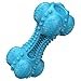 SCHITEC Squeaky Dog Chew Toy Tough Durable Natural Rubber Bone with Toothbrush Indestructible for Aggressive Chewers Large Medium Breed Teeth Cleaning - Image 3