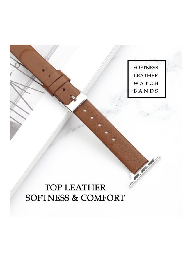 HuHa Ethnic Replacement Watchband For Apple Watch Series 1/2/3/4/5/6/7/SE 38-40-41mm Brown - Image 4