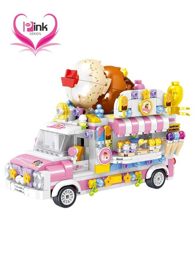 593-Pieces of Mini Cartoon Car Creative Model Puzzle Assembled Building Block Toy Lce Cream Truck Modeling Classic Creative Children's Building Toys - pzsku/Z800283DE41CF61C340C6Z/45/_/1684229146/38a264e7-4fc2-4827-bd81-8a9b4205ef5f