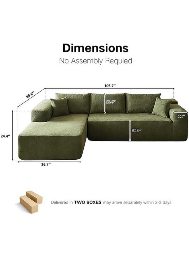 Poppins HOME Vacuum Compressed Sofa in a Box â€“ Modern Modular Design (3 SEATER) - Image 2