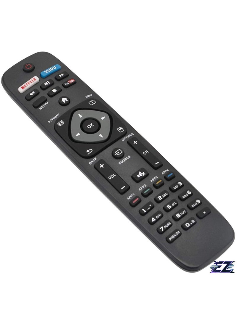 ELTRAZONE New Replacement Remote Control for Philips 55PFL5703/F7 50PFL6902/F7 50PFL6602/F7 50PFL5601/F7B 50PFL4901/F7B 55PFL4901 55PFL4901/F7 58PFL4909/F7 65PFL4909 / F7 Smart TV with battery - Image 2