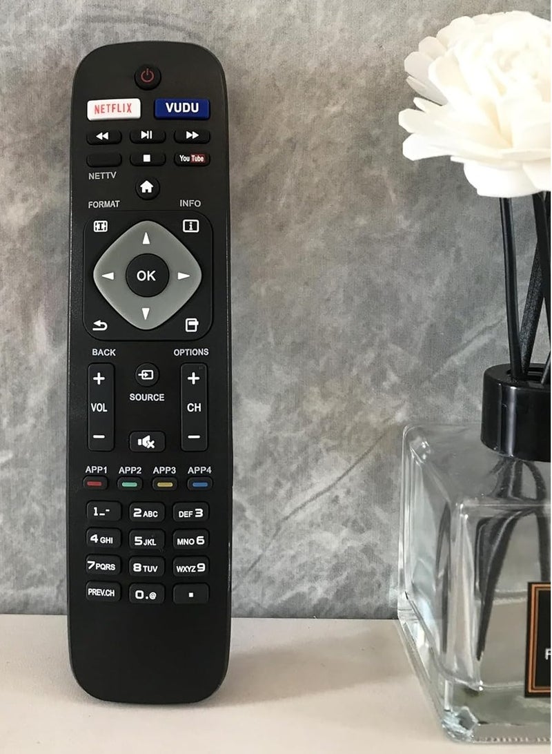 ELTRAZONE New Replacement Remote Control for Philips 55PFL5703/F7 50PFL6902/F7 50PFL6602/F7 50PFL5601/F7B 50PFL4901/F7B 55PFL4901 55PFL4901/F7 58PFL4909/F7 65PFL4909 / F7 Smart TV with battery - Image 3