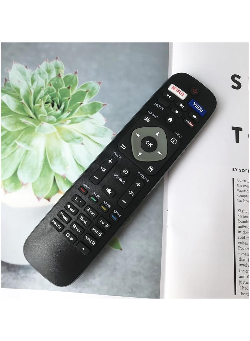 ELTRAZONE New Replacement Remote Control for Philips 55PFL5703/F7 50PFL6902/F7 50PFL6602/F7 50PFL5601/F7B 50PFL4901/F7B 55PFL4901 55PFL4901/F7 58PFL4909/F7 65PFL4909 / F7 Smart TV with battery - Image 4