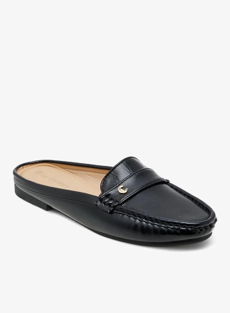 Le Confort Women's Metal Accent Slip-On Mules