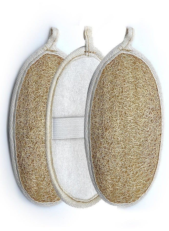 Zooshine 3Pcs 5.8" 100% Natural Loofah Sponge Body Scrubber,Dish Cleanner - Image 1