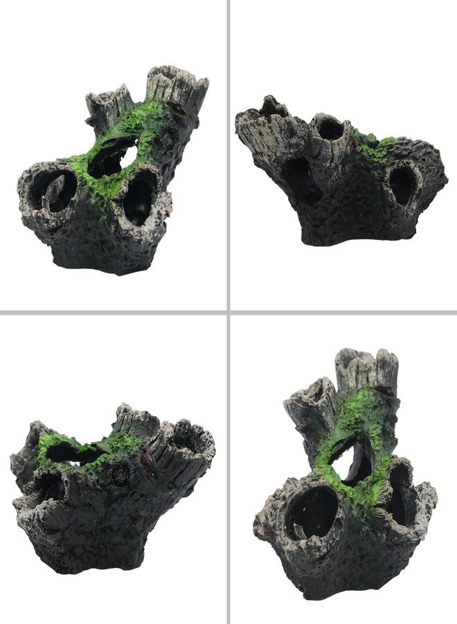 Wuyituart Aquarium Decoration Cave Resin Hollow Tree Trunk Ornament Fish Hideout for Aquarium, Style 2 - Image 4