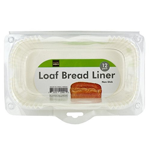bulk buys HW834 Non-Stick Loaf Bread Baking Liners, White - Image 2