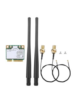 for Intel 7260AC 7260HMW Dual Band 1.73G Bluetooth 5.0 Network Card With 2PCS 5DBi Antenna