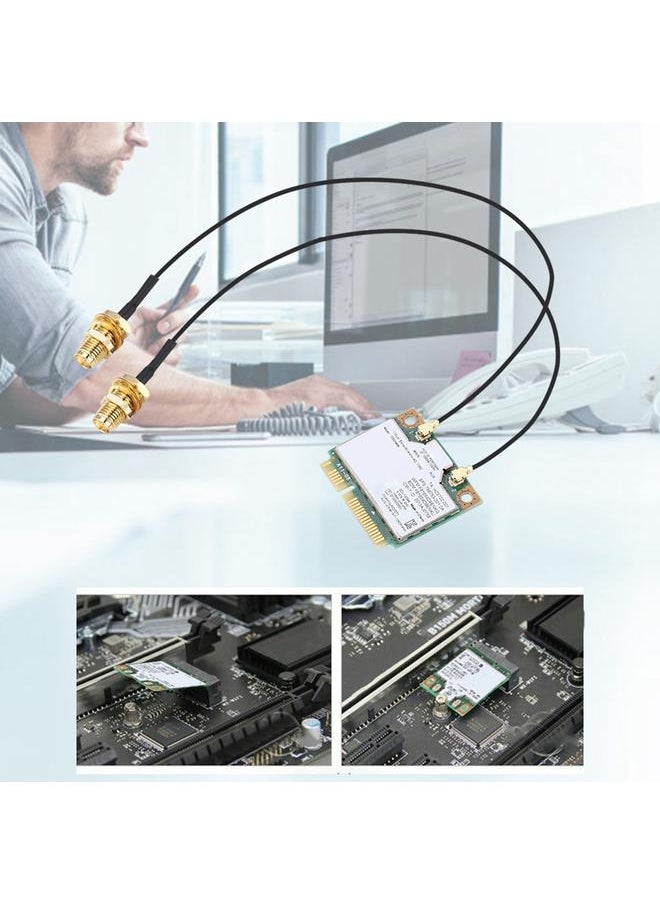 Thoraya - for Intel 7260AC 7260HMW Dual Band 1.73G Bluetooth 5.0 Network Card With 2PCS 5DBi Antenna - Image 1
