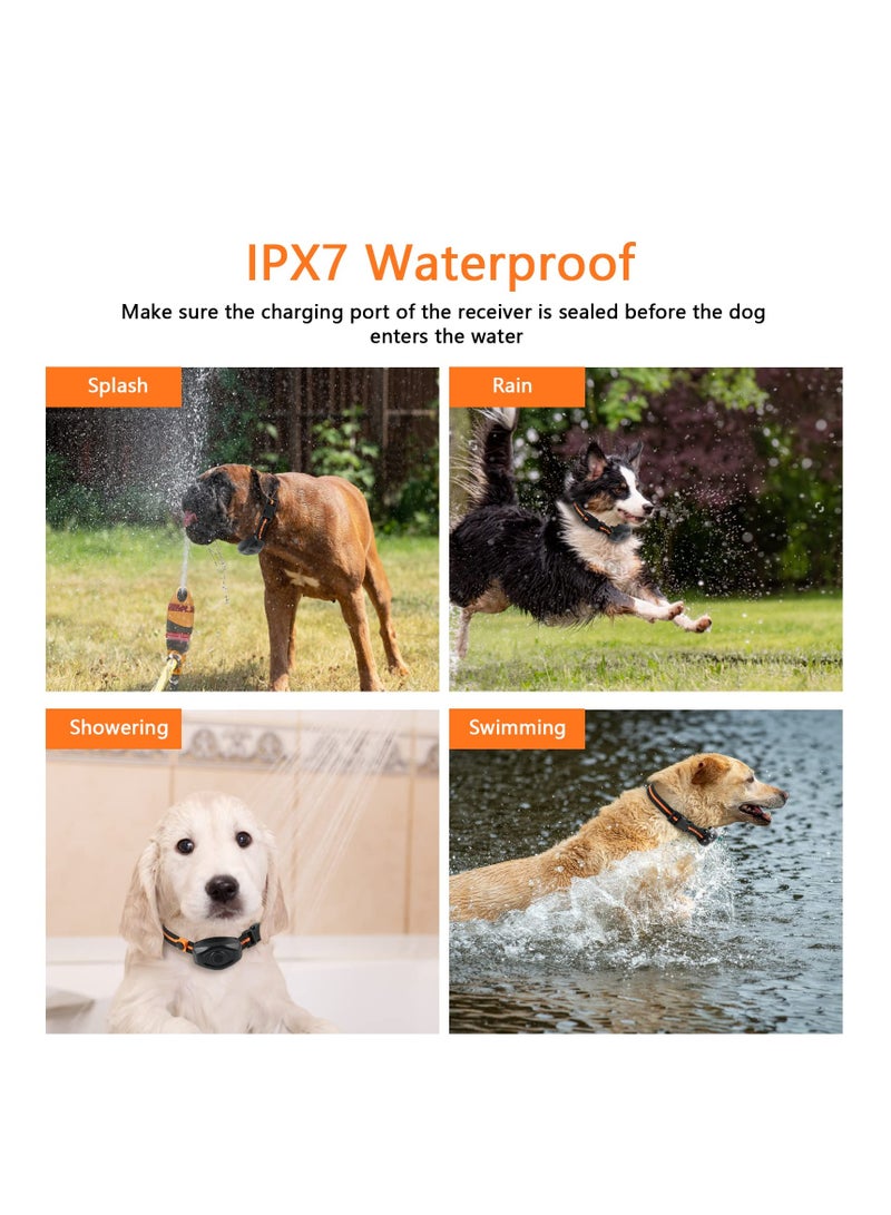Generic Dog Shock Collar with Remote, 100% Waterproof Dog Shock Collar with Remote Range 1300ft, 3 Training Modes, Beep, Shock, Vibration, Rechargeable Electric Shock Collar for  Large,Medium,Small Dogs - Image 5