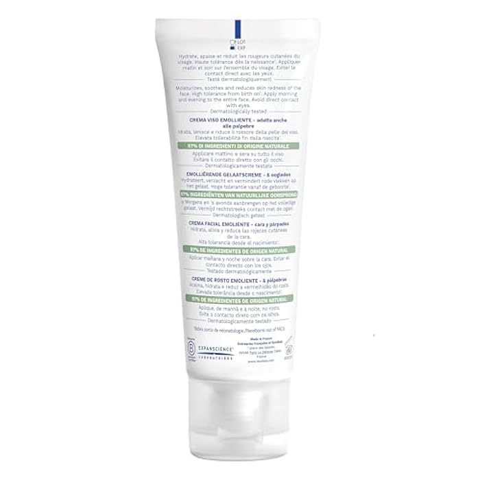 Mustela Stelatopia Eczema-Prone Skin Emollient Baby Face Cream - Face Moisturizer with Natural Avocado & Sunflower Oil - Fragrance-Free - 1.35 Fl Oz (Pack of 1) - Image 3