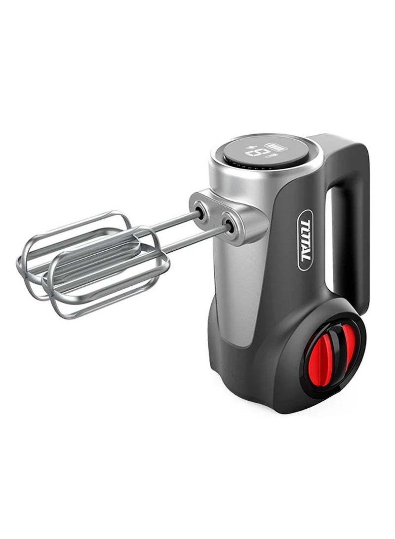 TOTAL 16V 7-Speed Cordless Hand Mixer – Rechargeable Electric Beater with Whisks, Dough Hooks & Frother - Image 1