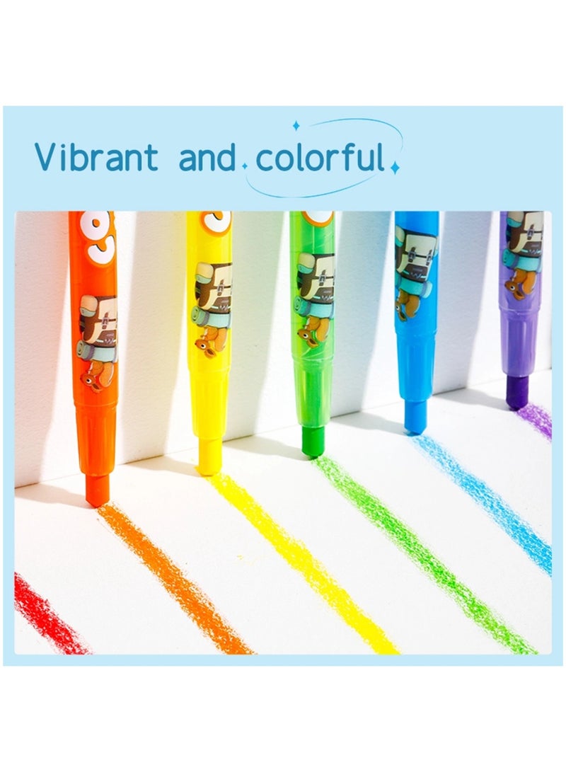 Deli 12-Piece Twistable Crayons Multicolour - Image 3