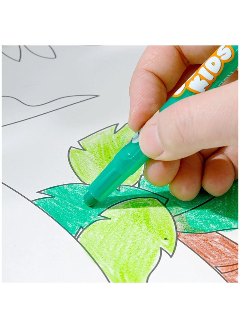 Deli 12-Piece Twistable Crayons Multicolour - Image 4