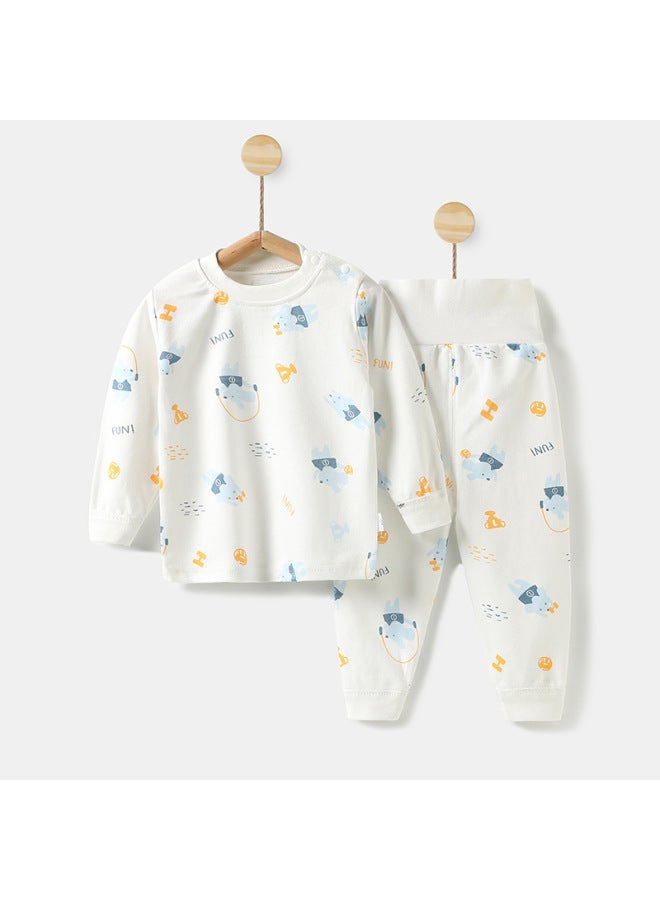 Baby High-waisted Autumn Clothing Set Newborn Intimates 0-3 Years Old Kidsren's Clothing Boys And Girls Autumn Clothing