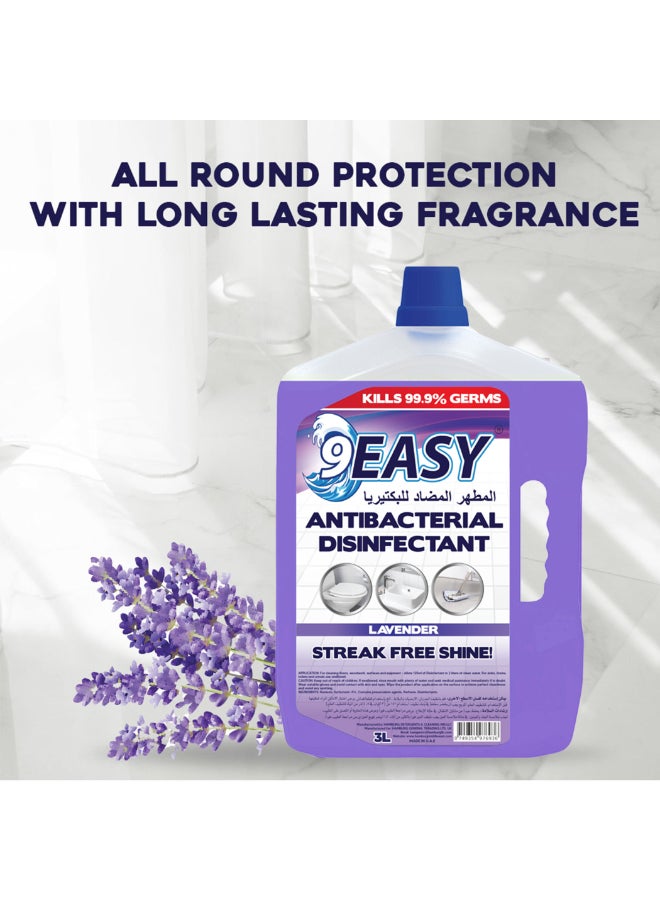 9EASY مطهر مضاد للبكتيريا برائحة اللافندر 3 لتر - Image 3