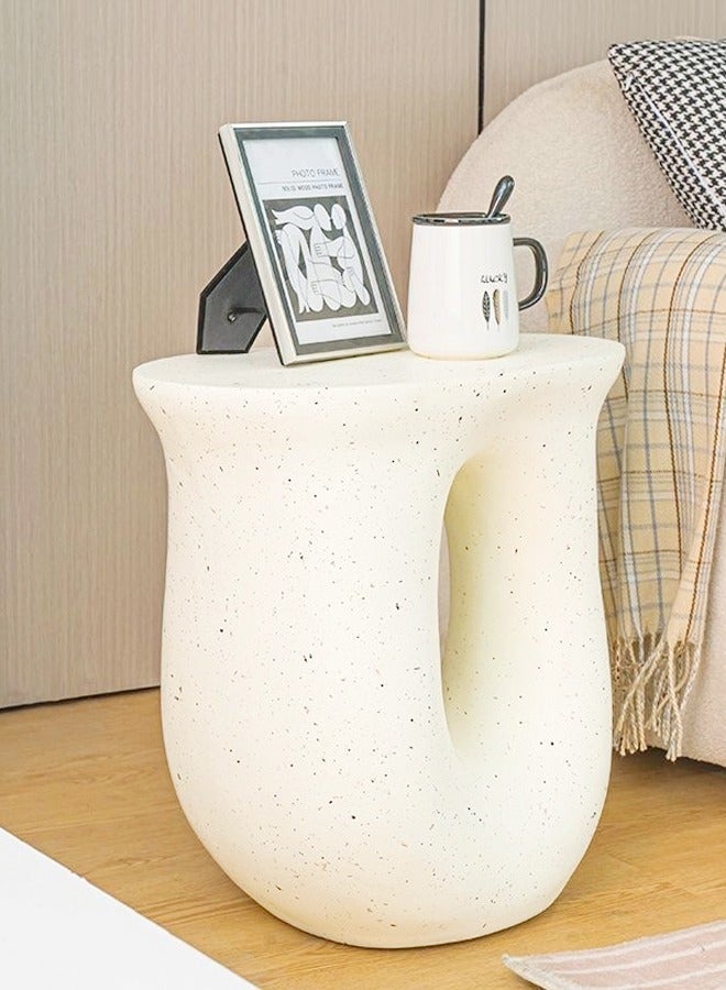 فاشون هوم متعددة الوظائف الحديثة تصميم فريد الصلبة وقوية طاولة جانبية غرفة المعيشة طاولة القهوة السلس مصقول نهاية الجدول أثاث المكاتب المنزلية 42x28x45 سم (مجمعة بالكامل) - Image 1