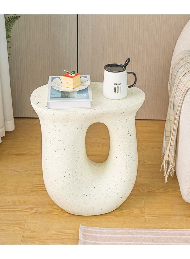 فاشون هوم متعددة الوظائف الحديثة تصميم فريد الصلبة وقوية طاولة جانبية غرفة المعيشة طاولة القهوة السلس مصقول نهاية الجدول أثاث المكاتب المنزلية 42x28x45 سم (مجمعة بالكامل) - Image 3