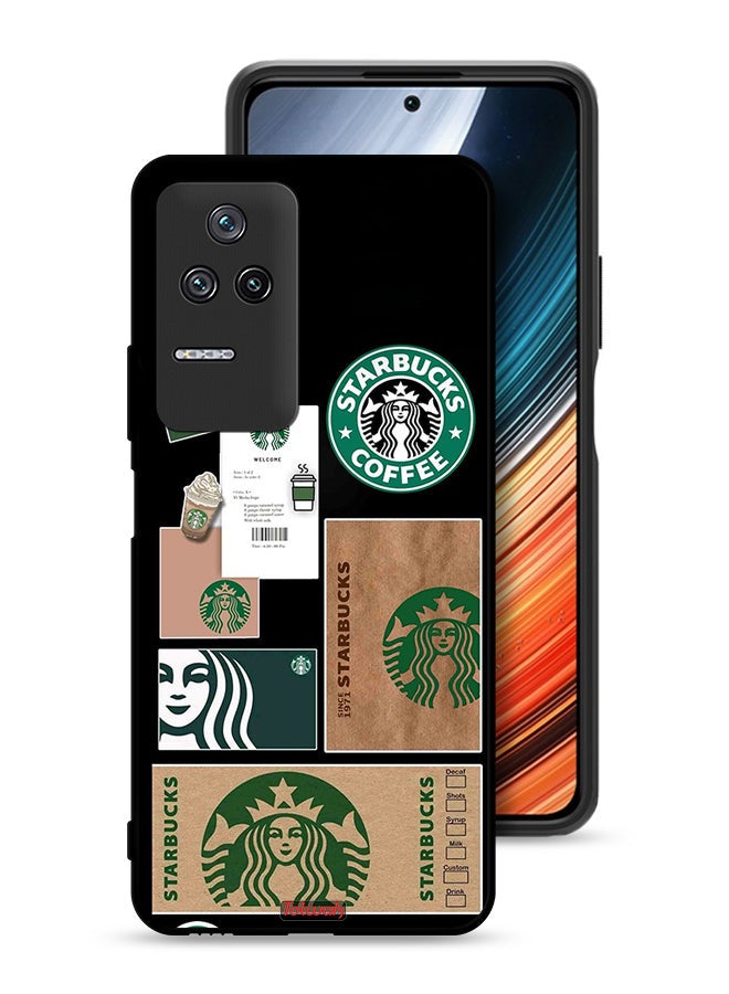 Tolwak Xiaomi Redmi K40S Protective Case Cover Starbucks Sticker - Image 1