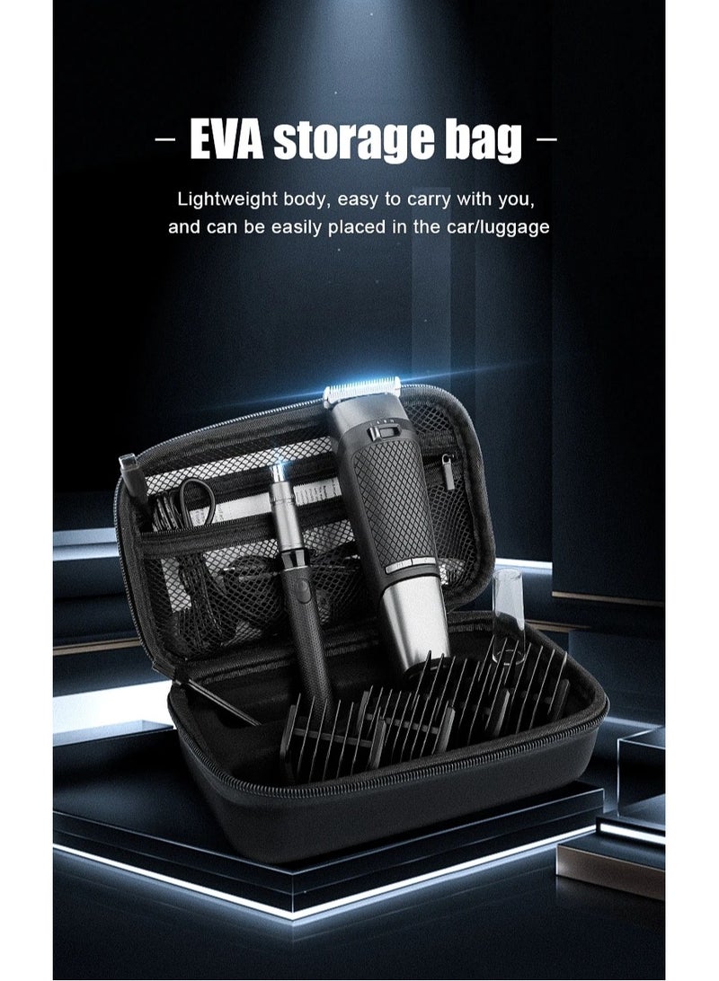 Ru syanl Professional High Power Hair Clipper and Nose Hair Trimmer Set for Men Electric Hair Styling Tool With Storage Bag - Image 4