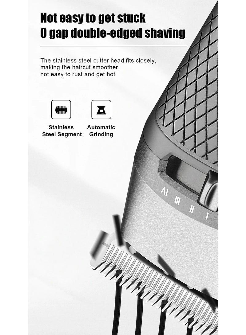 Ru syanl Professional High Power Hair Clipper and Nose Hair Trimmer Set for Men Electric Hair Styling Tool With Storage Bag - Image 5
