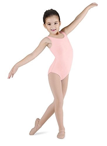 Bloch Dance Girls Dynamic Microlux Tank Leotard, Light Pink, 14 - Image 5