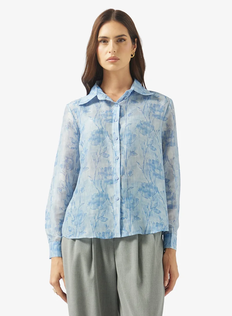 ايلا قميص بطبعة زهور