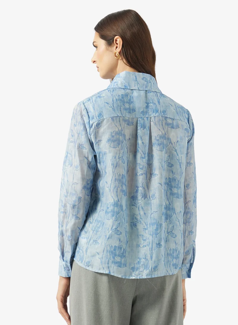 ايلا قميص بطبعة زهور