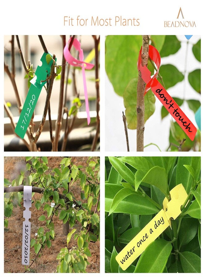 BEADNOVA Tree Tags Plastic Plant Labels Wrap Around Hanging Tags Tree Markers Signs Plant Tags Nursery Tags for Plants Garden (120Pcs, Mix Color) - Image 5