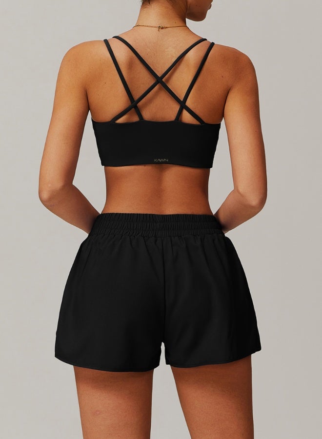 KAWN.YOGA Womens Striped Back Sports Bra  - Image 5