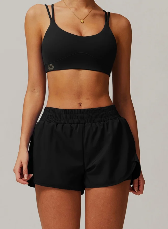 KAWN.YOGA Womens Striped Back Sports Bra