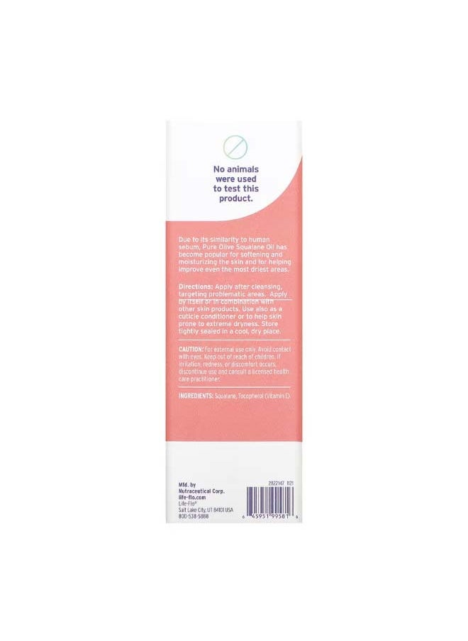 Life-flo - Pure Olive Squalane Oil 2 fl oz 59 ml - Image 1