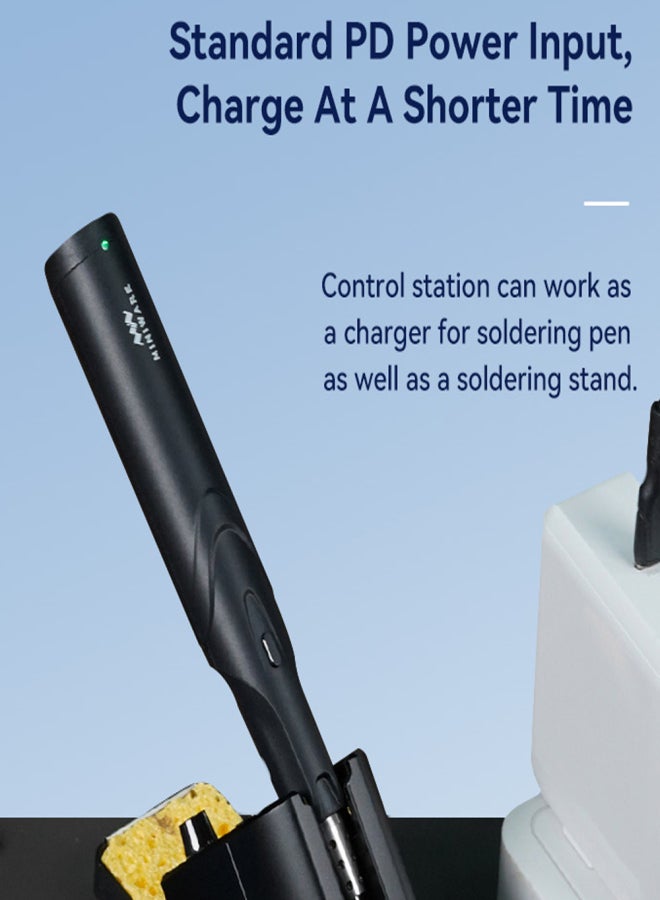 Miniware TS1C Wireless Soldering Iron Super-Capacitor Storage Tech BT Communication Intelligent Preheating Standard PD Powersupply Easy Firmware Upgrade with TS-B02 Bit - Image 3