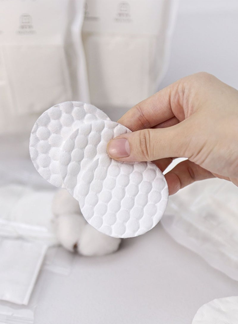 ٤٠٠ قطعة أقراص قطنية، ضمادات مزيل مكياج قطنية ناعمة، حشوات تنظيف الوجه للبشرة الحساسة - Image 1