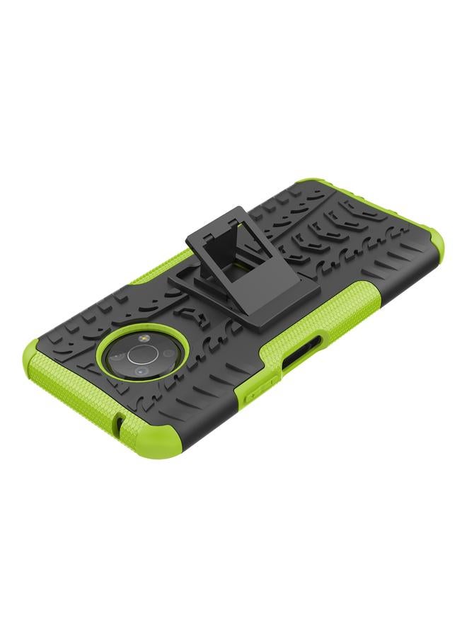 S-TOP Case For Nokia G300 Tire Texture TPU + PC Phone Case with Holder - Image 5